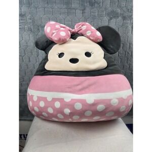Disney Minnie Mouse Squishmallow Soft‎ Plush Gift Kellytoy Rare  14"